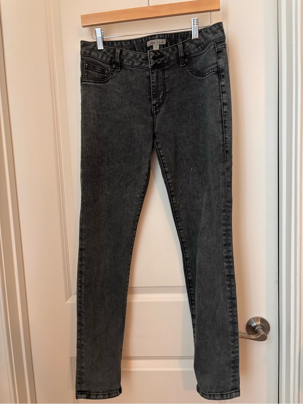 CAbi Charcoal Gray Skinny Jeans